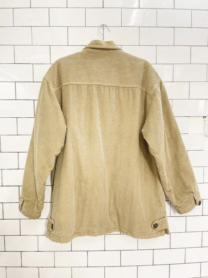 braetan chunky cord shirt flannel lined chore coat | made in India - good market thrift store