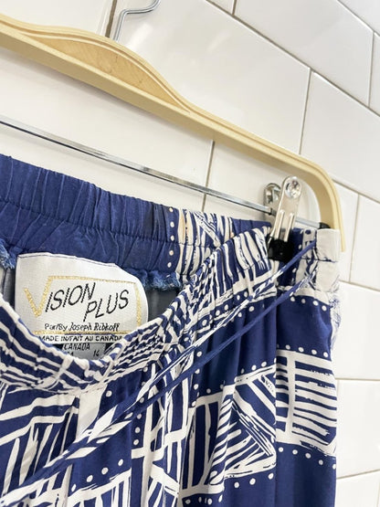 vintage 80s joseph ribkoff abstract shorts + jacket set - good market thrift store