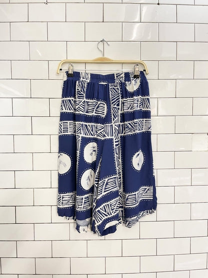 vintage 80s joseph ribkoff abstract shorts + jacket set - good market thrift store