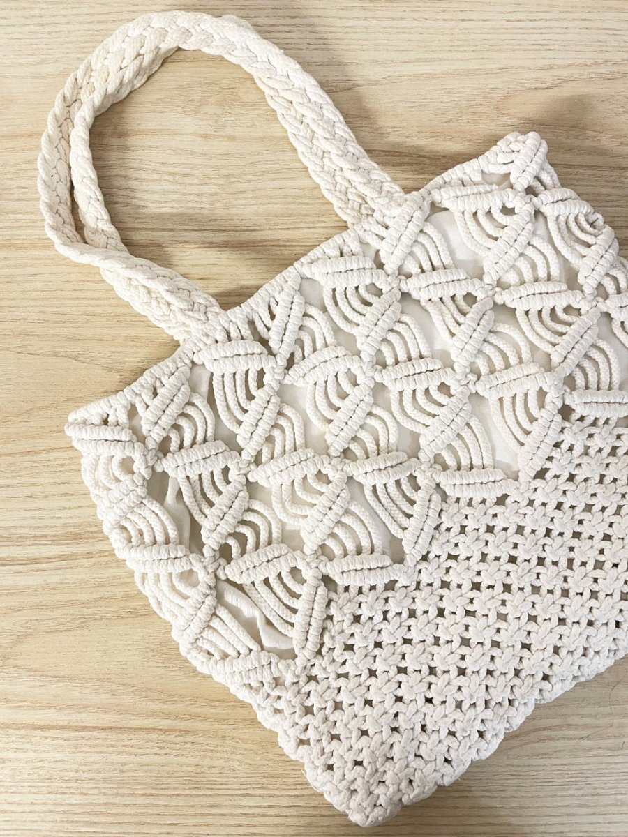 merona crochet shoulder tote - good market thrift store