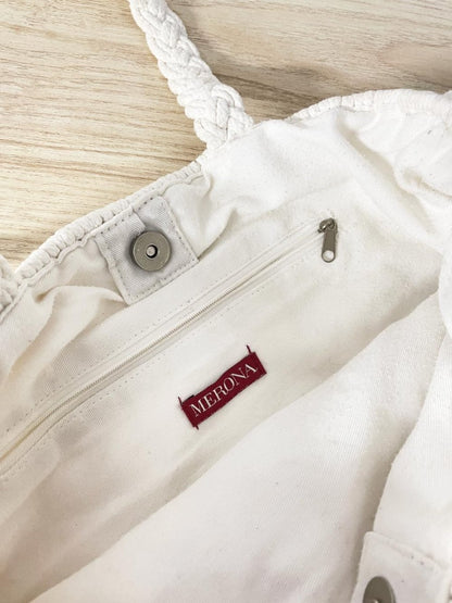 merona crochet shoulder tote - good market thrift store