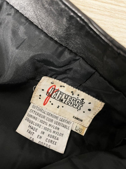 vintage 80s g jeunesse leather mini skirt - good market thrift store