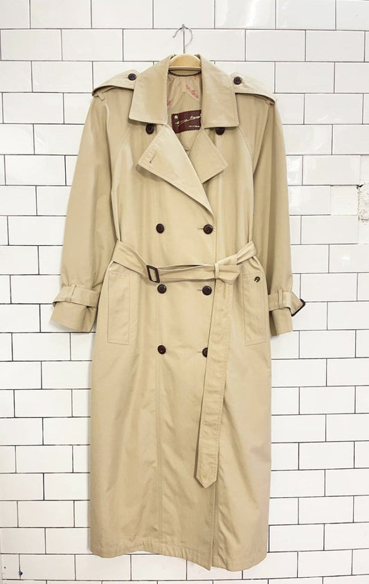 vintage etienne aigner classic trench coat - good market thrift store