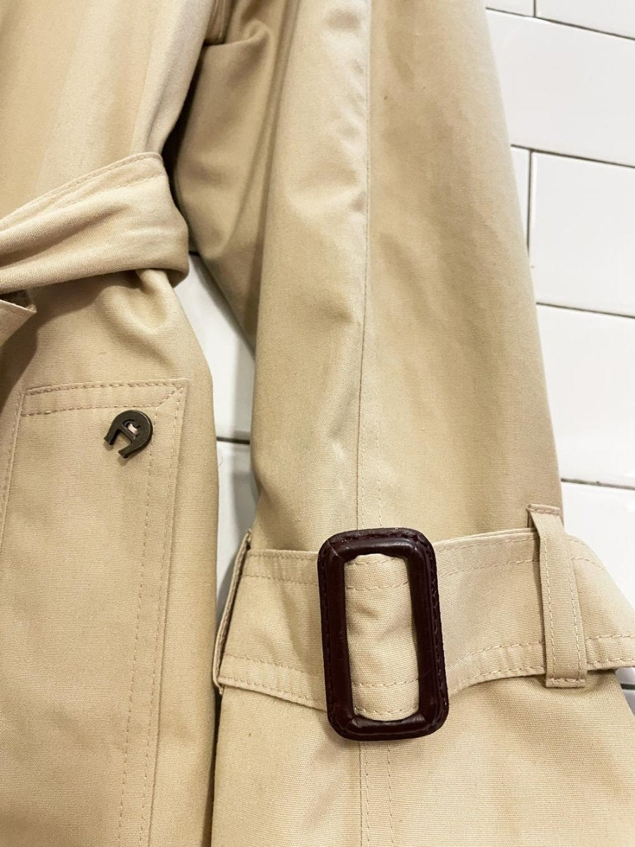 vintage etienne aigner classic trench coat - good market thrift store
