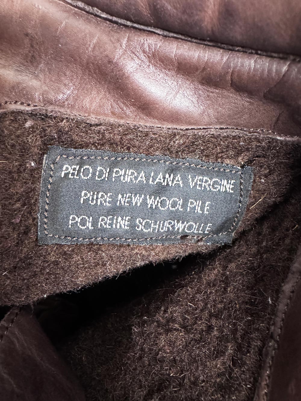 vintage JOA butter leather fleece wool lined lace up boot | lambskin