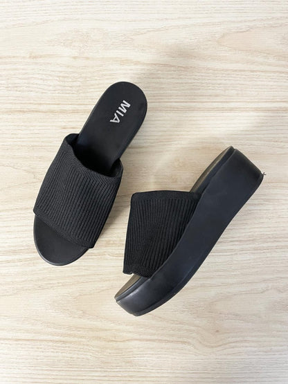 MIA platform slip on sandal - good market thrift store