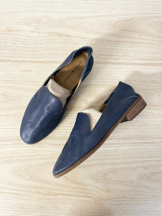 lucky brand cahill leather slip on shoes - good market thrift store