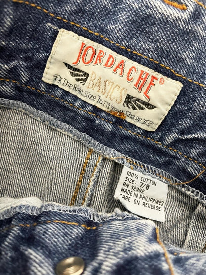 vintage 80s jordache high rise denim midi skirt - good market thrift store