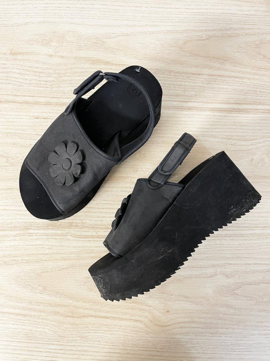 UO zoe eva platform flower sandal - good market thrift store