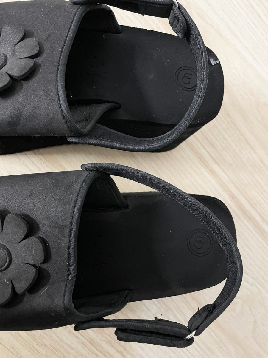 UO zoe eva platform flower sandal - good market thrift store