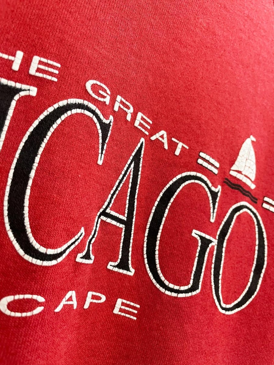 vintage 90s chicago raglan sweatshirt | fruit of the loom - good market thrift store