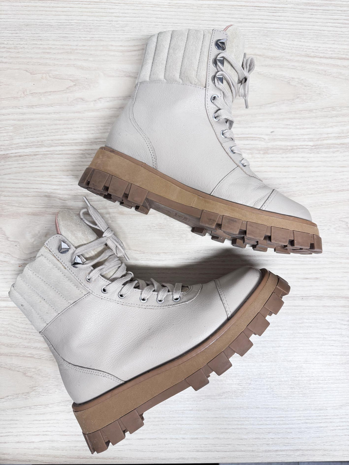 schutz sutton leather lug sole platform hiking boots