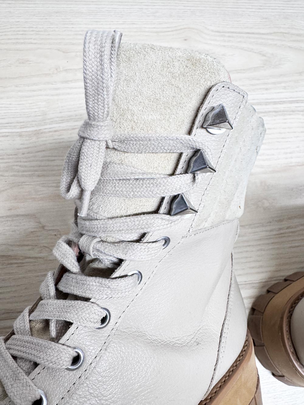 schutz sutton leather lug sole platform hiking boots