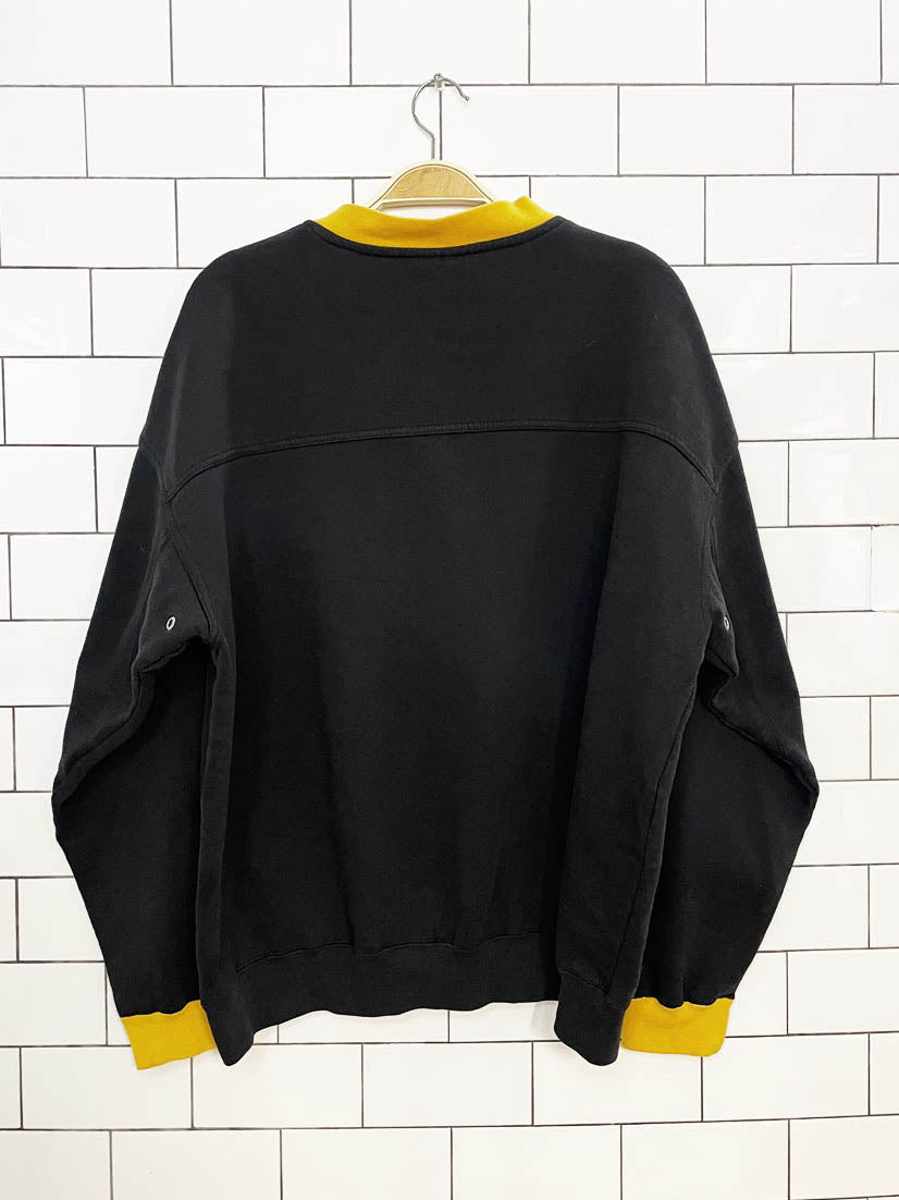 vintage 90s lee pittsburgh penguins two-tone sweatshirt | NHL