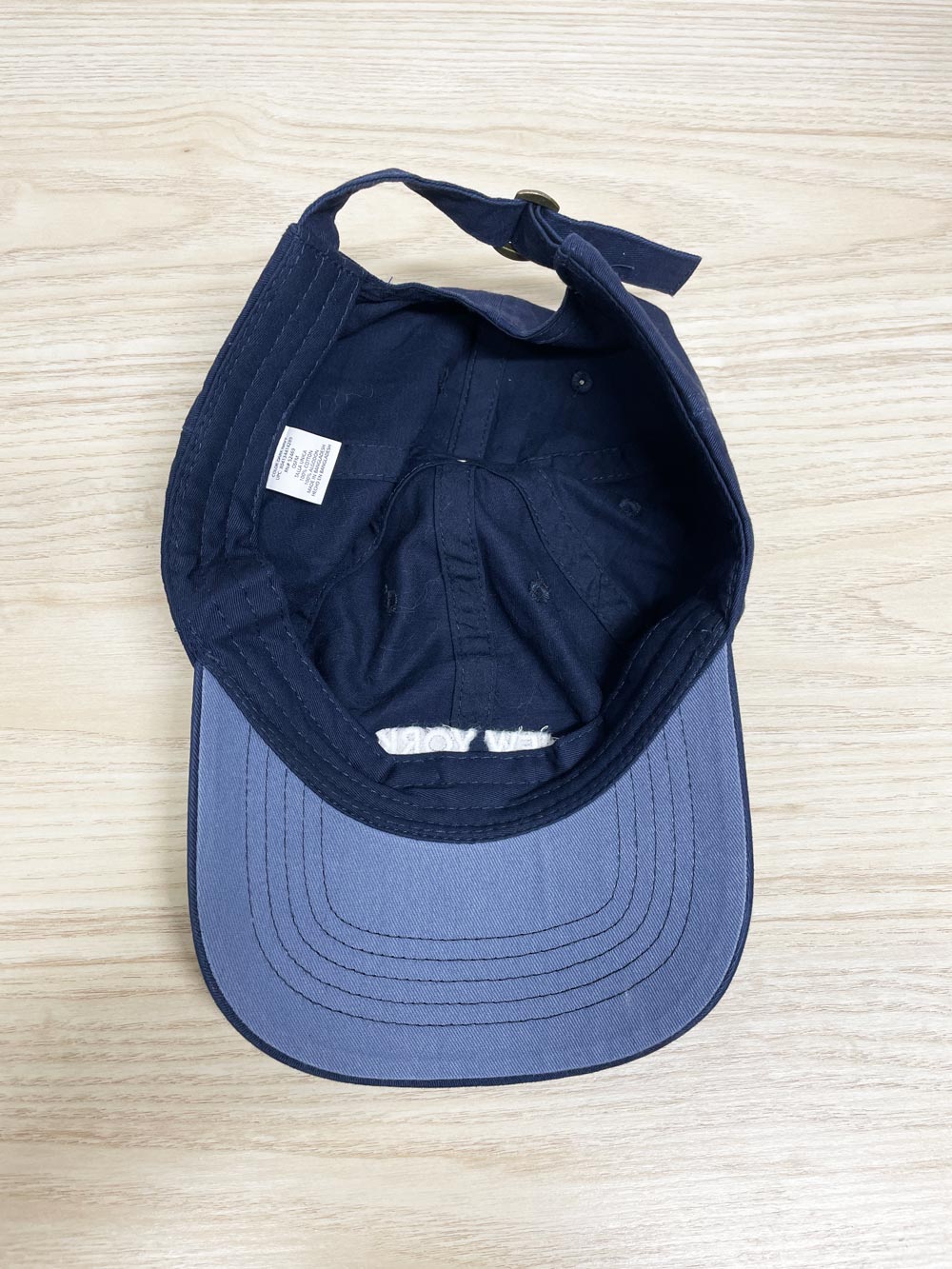 new york spell out embroidered cotton cap