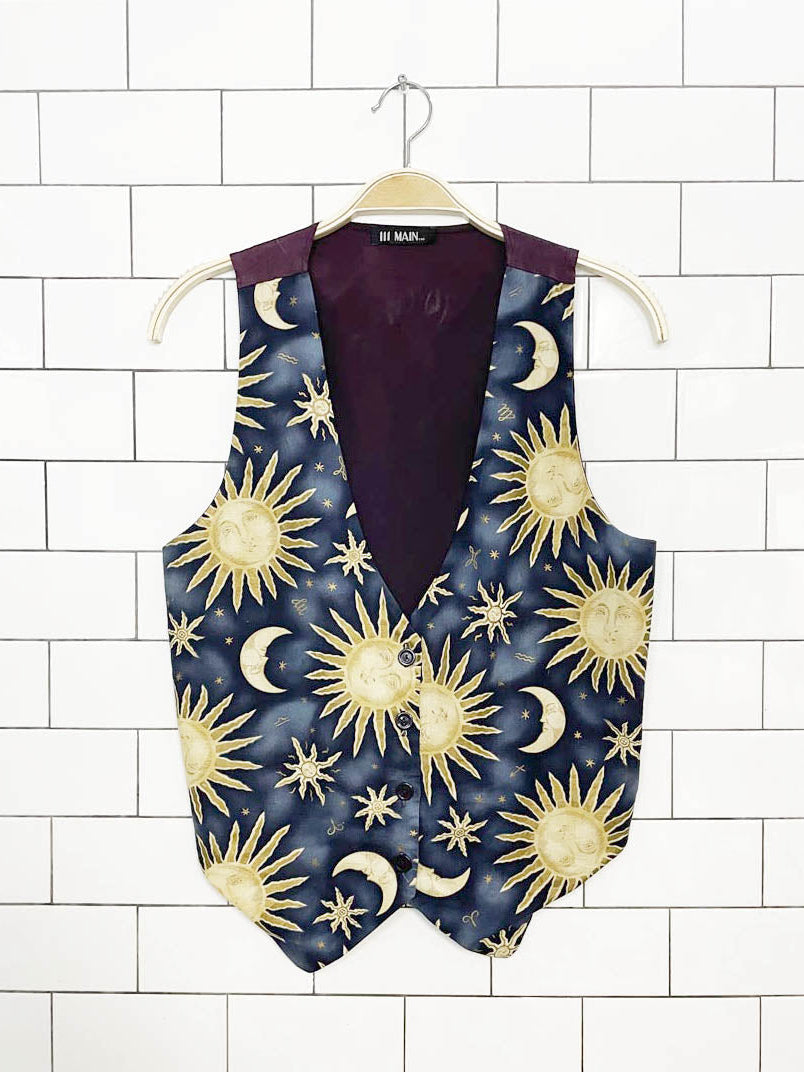 vintage 00s 111 main celestial sun moon vest