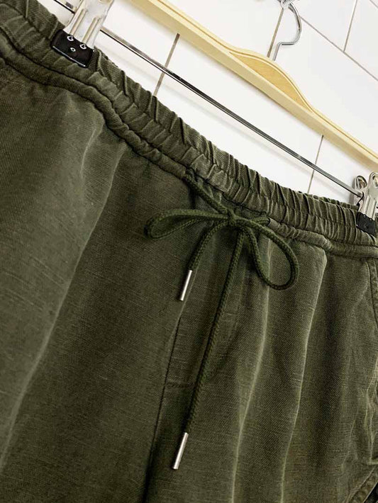 community linen-blend micro track shorts | aritzia