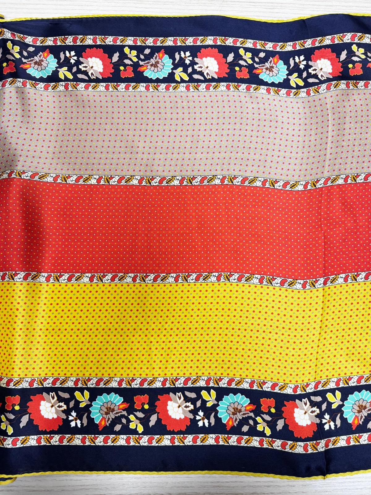 100% silk floral xl long rectangle scarf