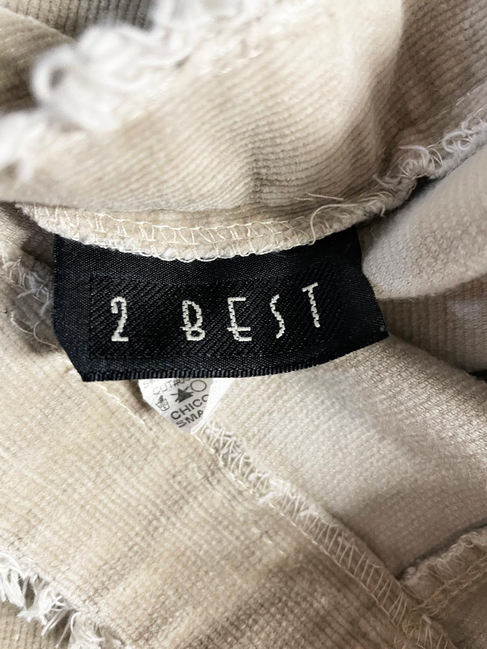 y2k 2 best corduroy raw edge maxi skirt