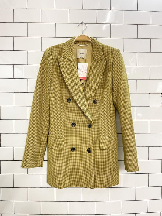 wilfred margaux micro window pane blazer - good market thrift store