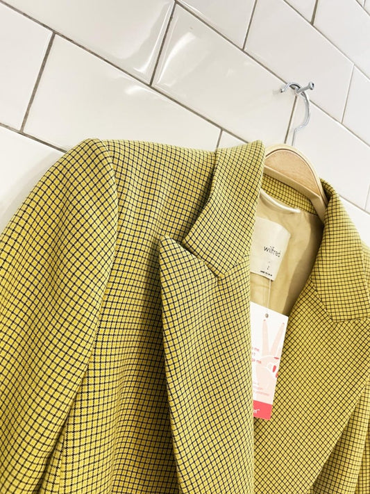 wilfred margaux micro window pane blazer - good market thrift store