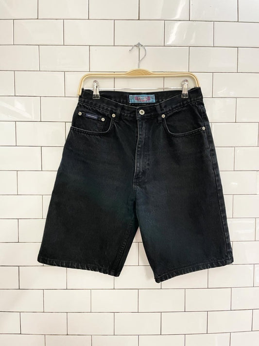 vintage 90s cosmo star hiker long denim shorts - good market thrift store