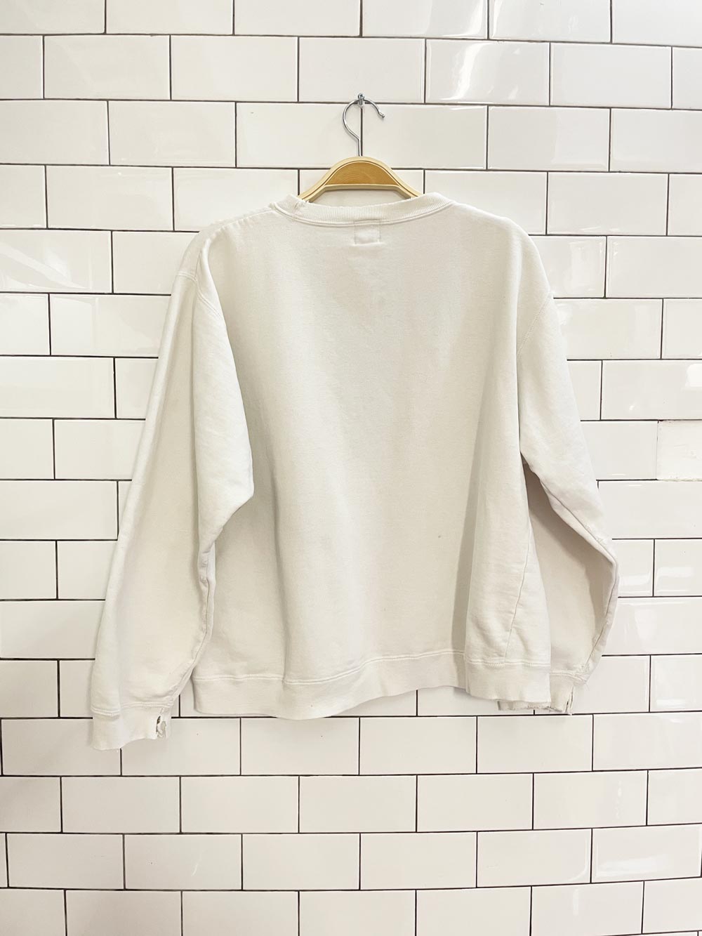 vintage 80s club monaco distressed crest sweatshirt - good market thrift store