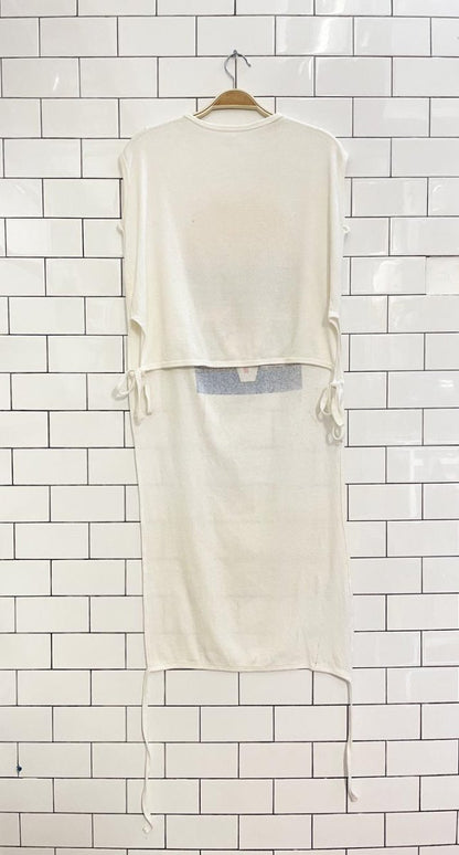 vintage 80s formula 1 racing long bib - good market thrift store