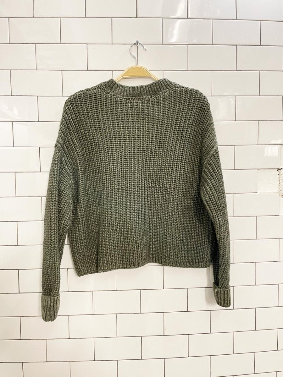 banana republic heavy cotton chunky knit sweater - good market thrift store