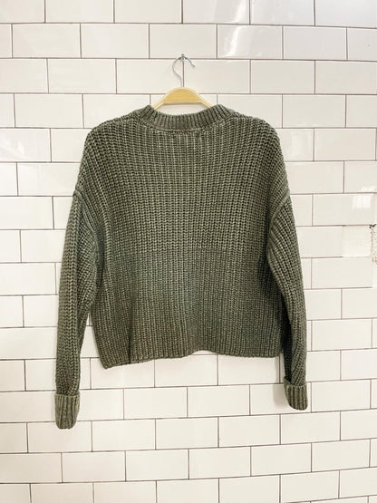banana republic heavy cotton chunky knit sweater - good market thrift store