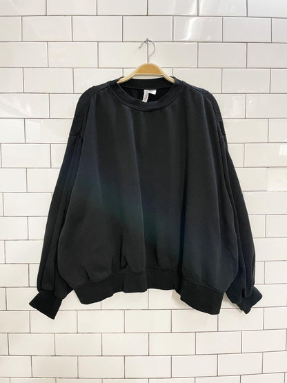 h&m boxy balloon sleeve sweatshirt - good market thrift store