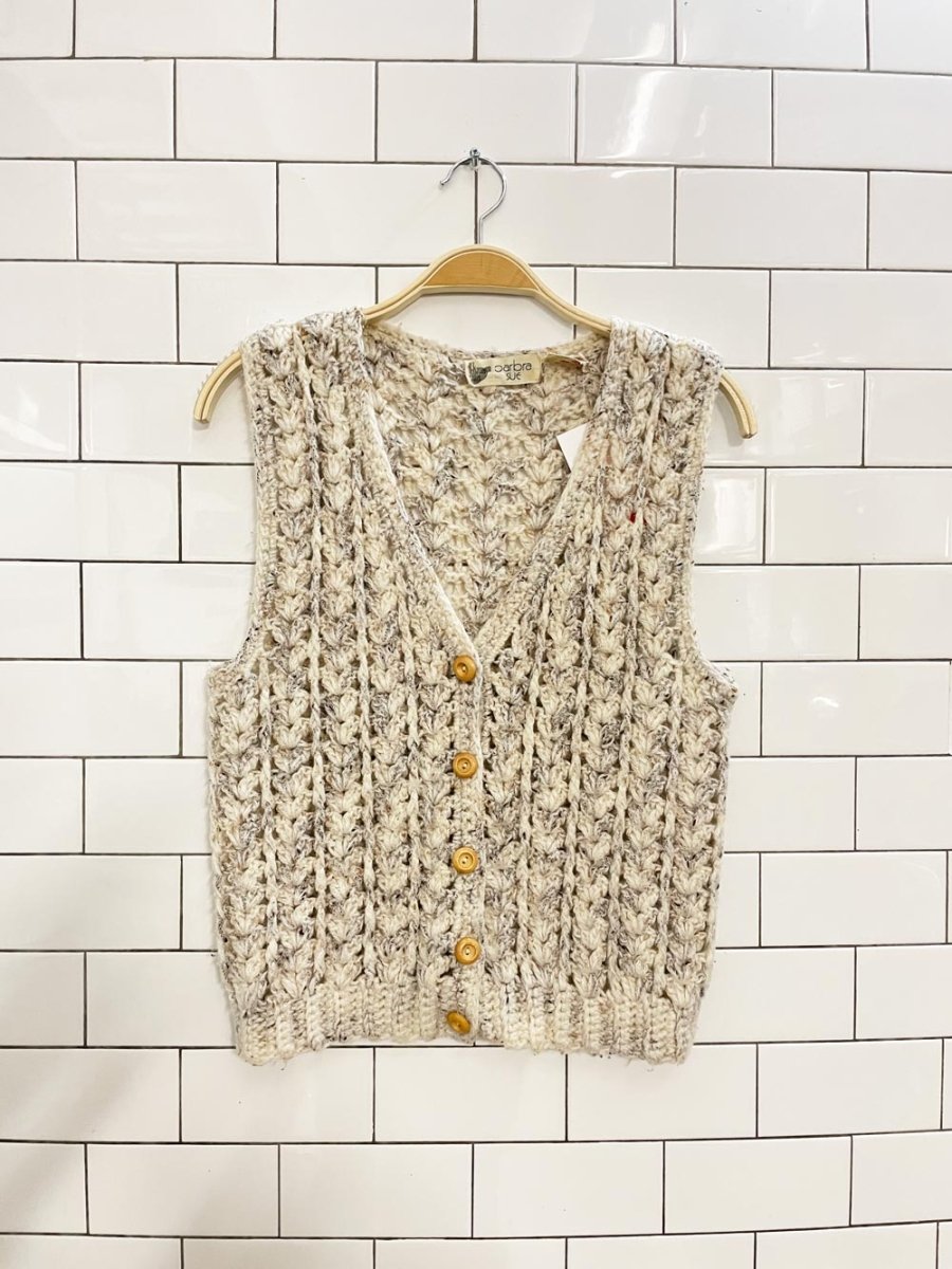 vintage barbara sue knit sweater vest - good market thrift store