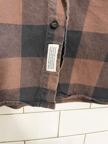 frank and oak plaid flannel shirt - good market thrift store
