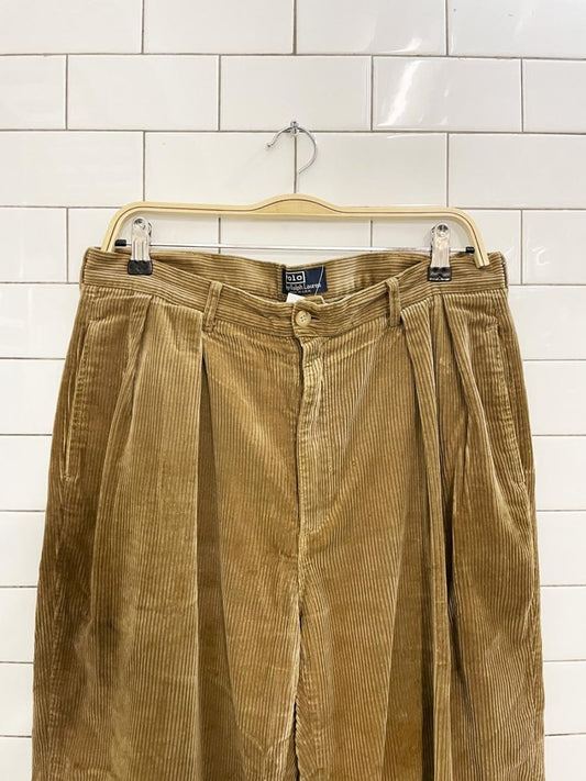 vintage 90s polo ralph lauren chunky corduroy pants - good market thrift store