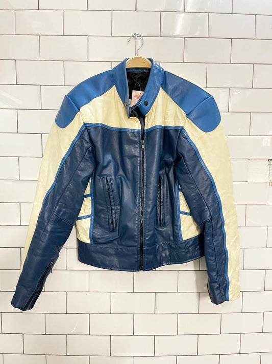 vintage bristol leather biker jacket - good market thrift store