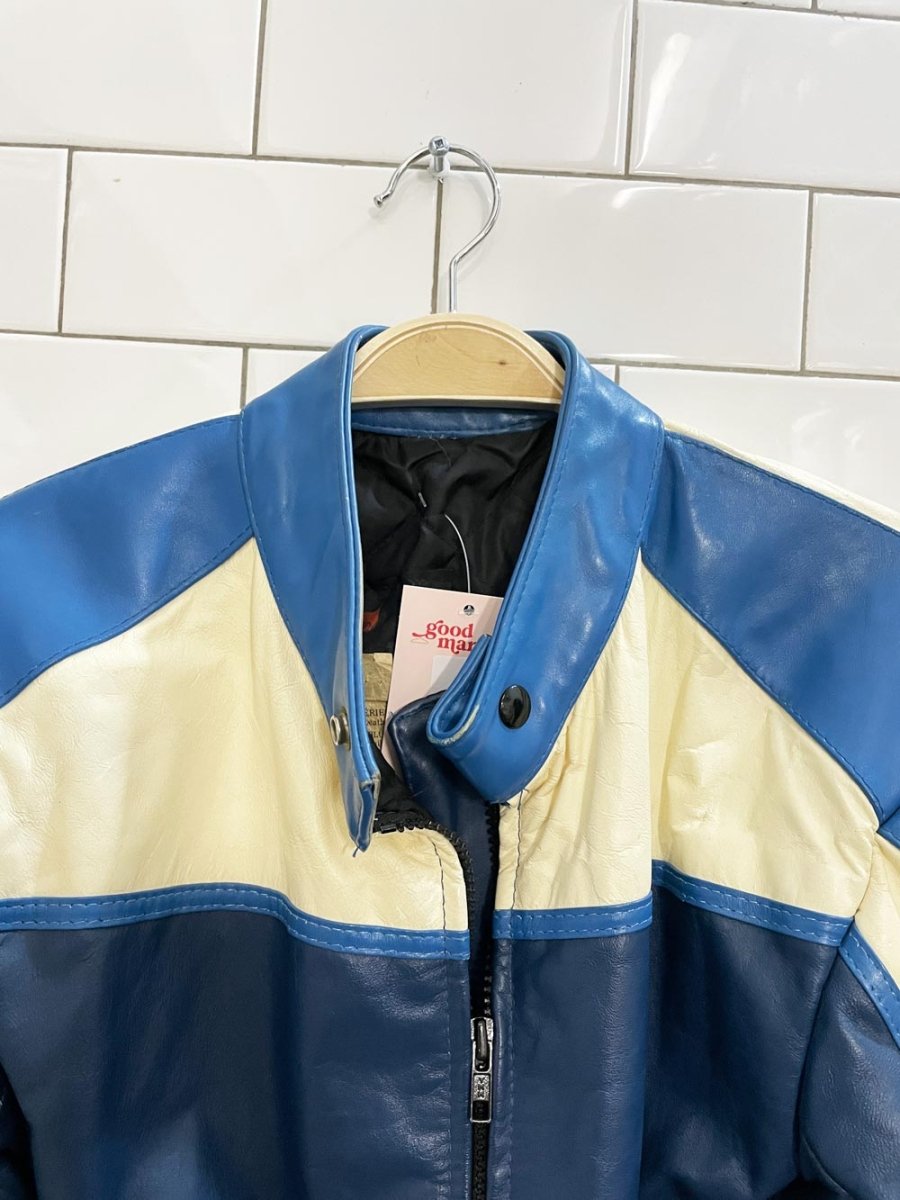 vintage bristol leather biker jacket - good market thrift store
