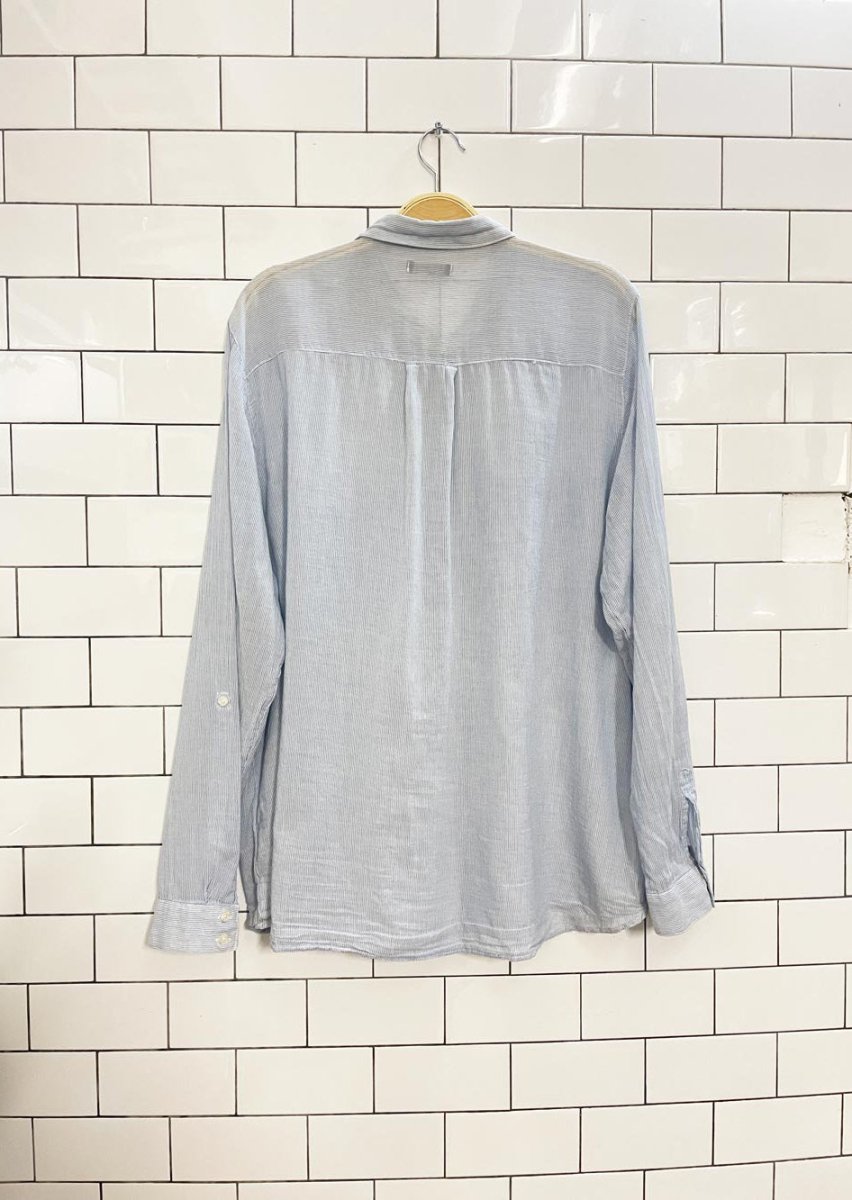 gap boyfriend fit lightweight stripe shirt - good market thrift store