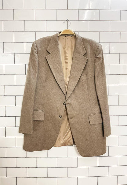 vintage vaislers london pure wool oversized menswear blazer - good market thrift store