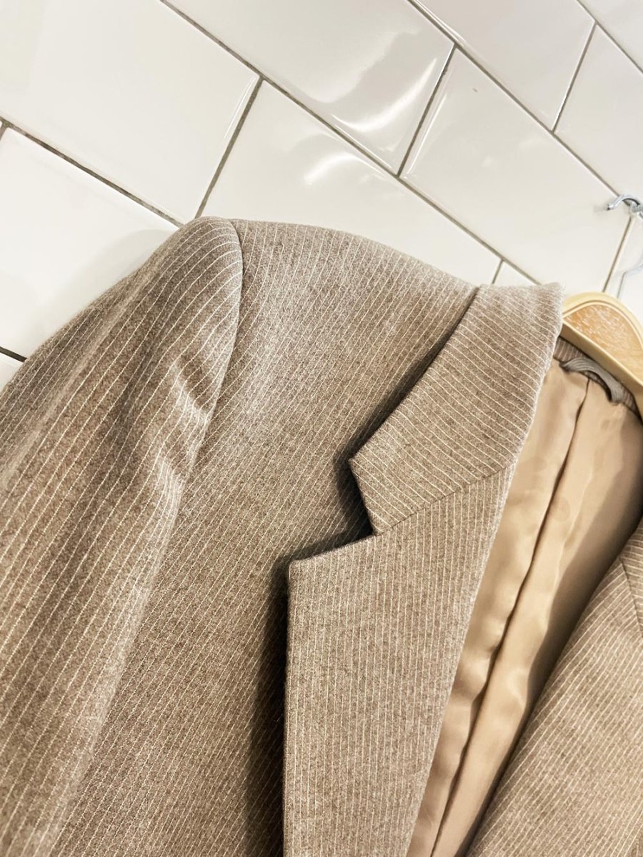 vintage vaislers london pure wool oversized menswear blazer - good market thrift store