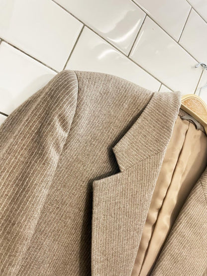 vintage vaislers london pure wool oversized menswear blazer - good market thrift store