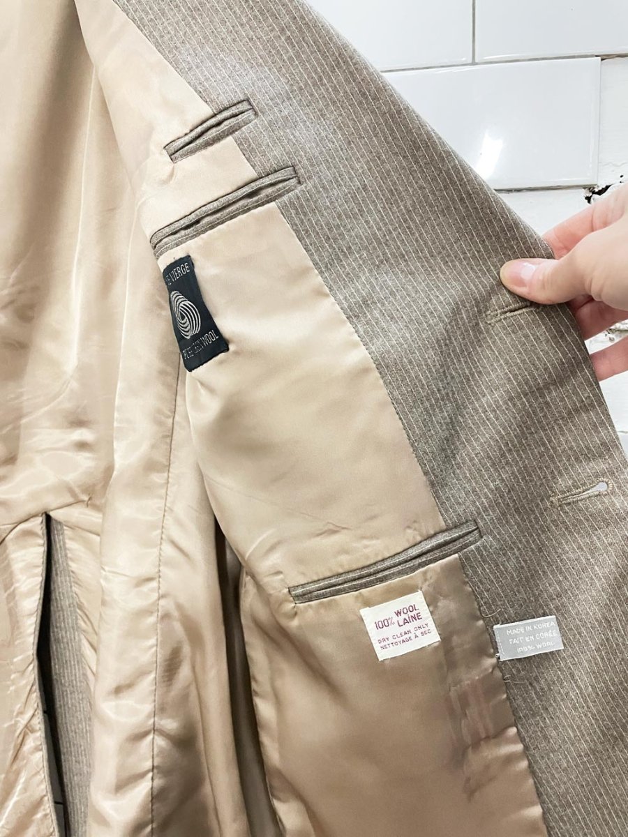 vintage vaislers london pure wool oversized menswear blazer - good market thrift store