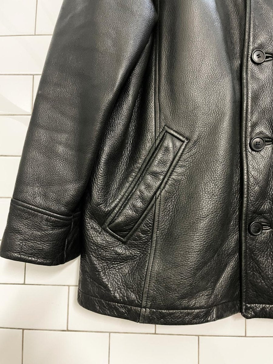 vintage danier heavy leather lined jacket - good market thrift store