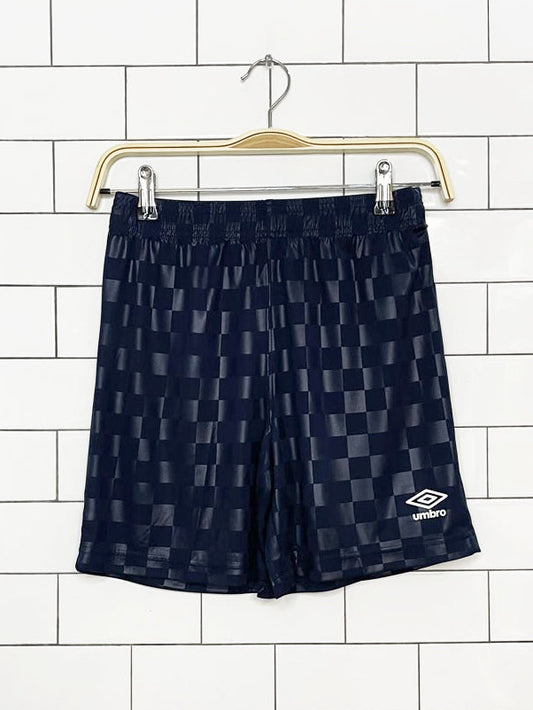 nwt umbro checkerboard satin shorts