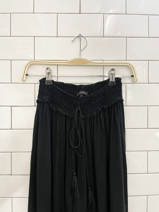 shinestar ruched waist wide leg flowy pants - good market thrift store