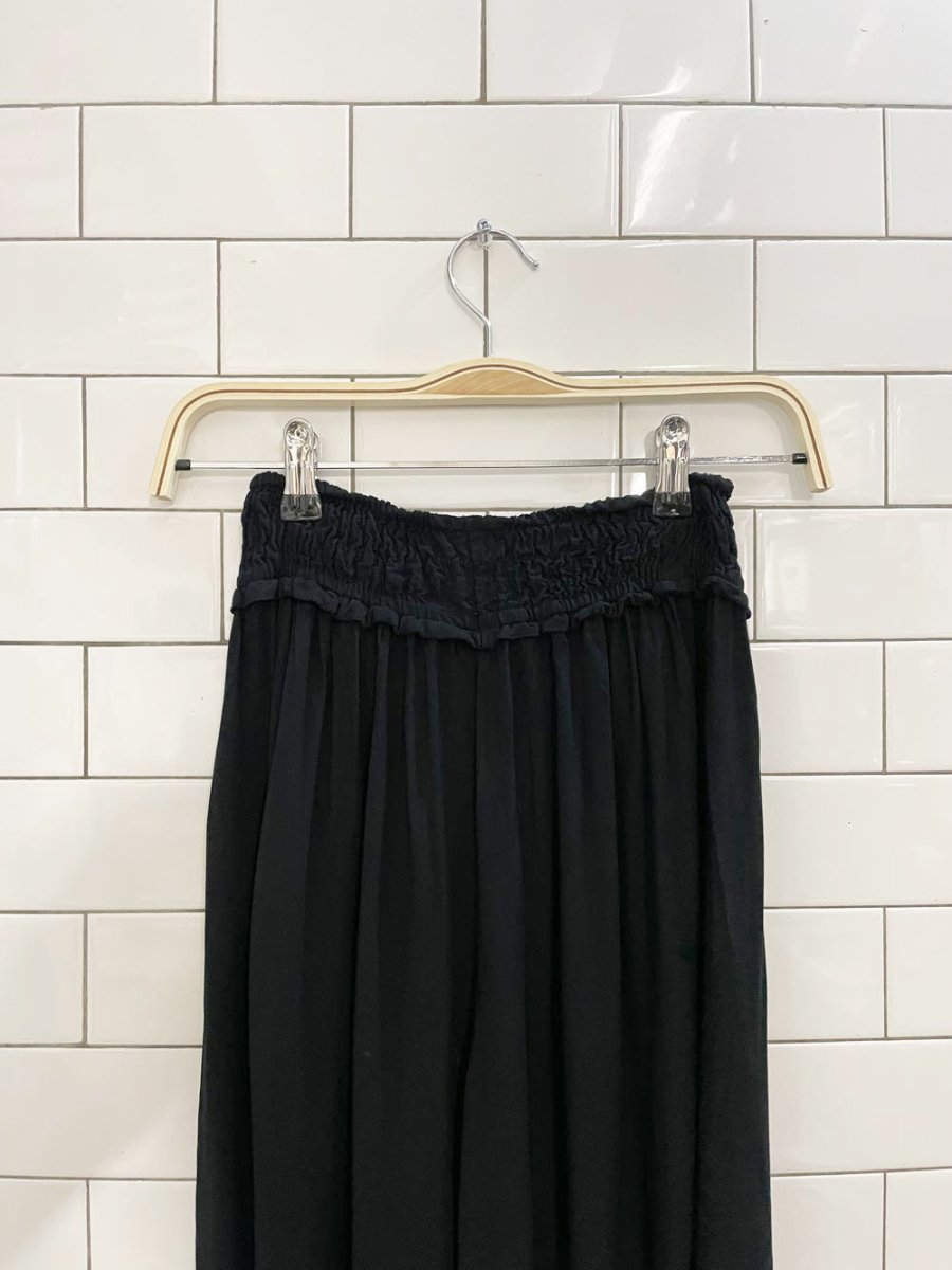 shinestar ruched waist wide leg flowy pants - good market thrift store