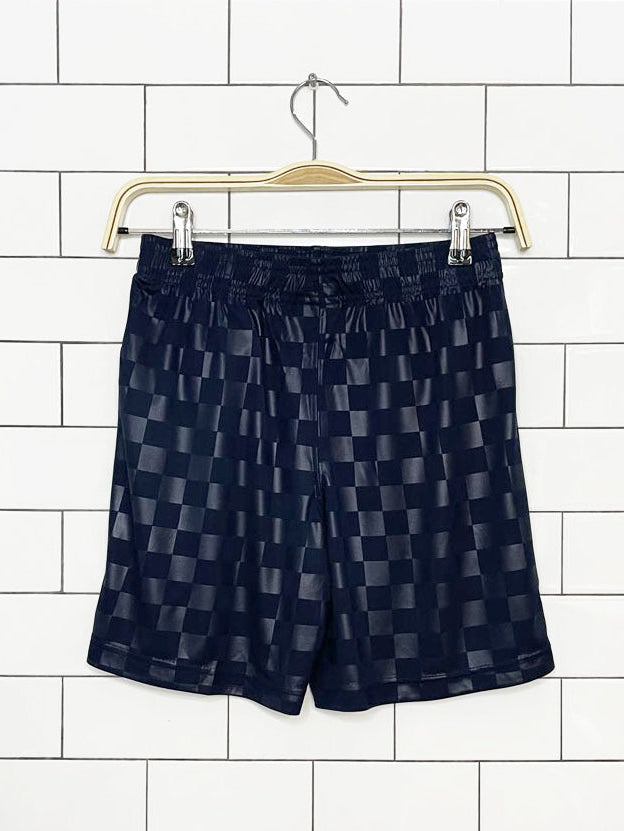 nwt umbro checkerboard satin shorts