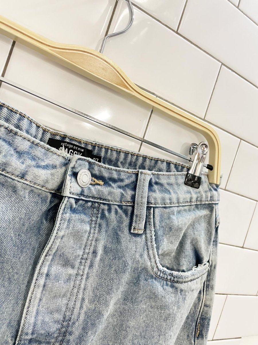 refuge baggy long denim shorts - good market thrift store