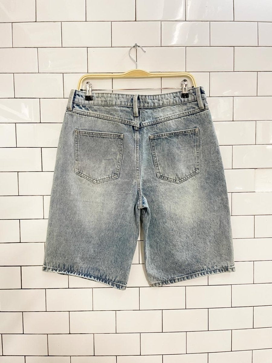 refuge baggy long denim shorts - good market thrift store