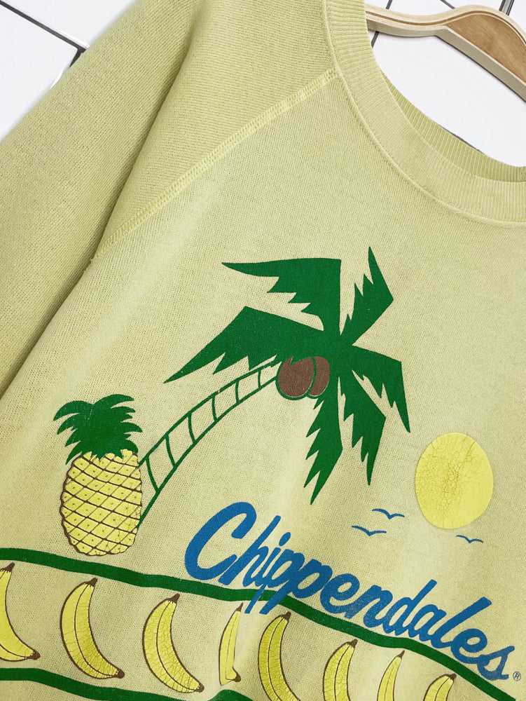 vintage 80s hanes chippendales print sweatshirt | made in USA