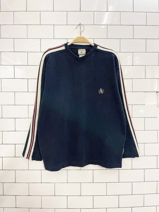 vintage 90s bugle boy ribbed stripe long sleeve top - good market thrift store